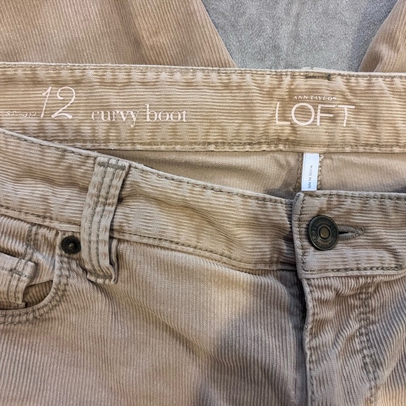 LOFT Curvy Boot Corduroy Pants – Size 12 - Picture 7 of 9